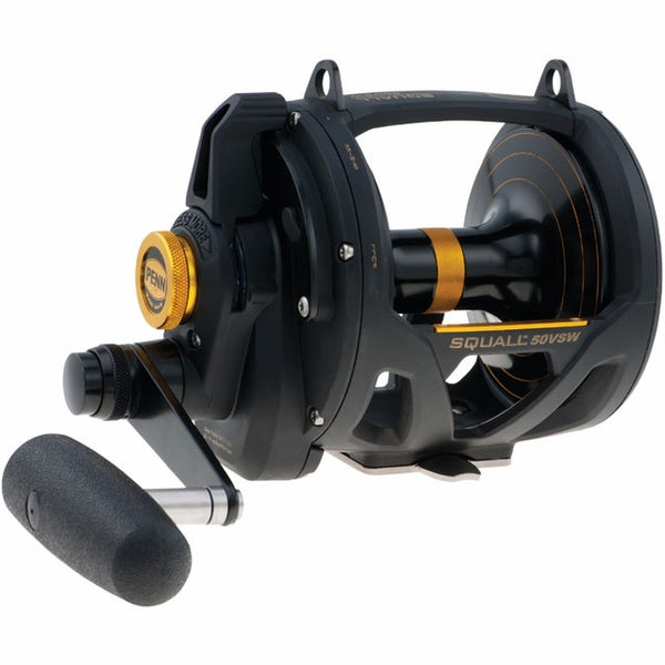 Penn Squall 50 Lever Drag 2-Speed Conventional Reel- SQL50VSW – The Fishing  Shop