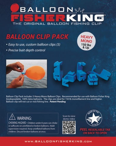 Balloon Fisher King - Balloon Clip Pack / Heavy Mono