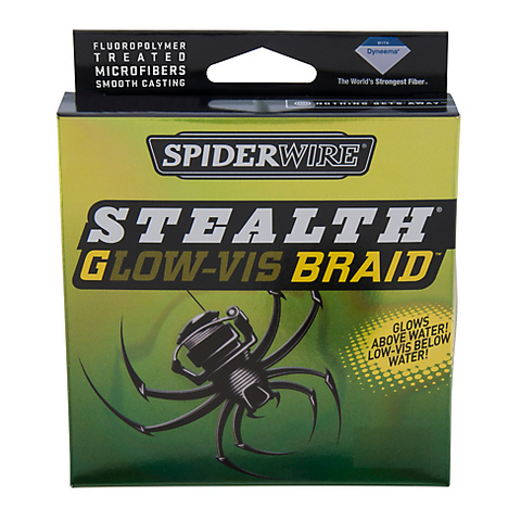 Spiderwire -Stealth Glow-vis Braid 80lb 125yd