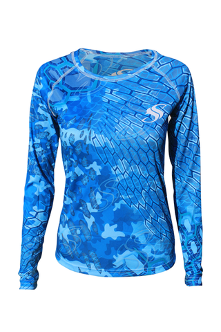 Womens Camo Fishing Sun Shirt