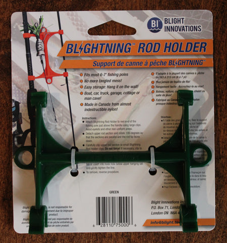 Blightning Rod Holder 010101 MH (Medium Heavy), Green, Nylon