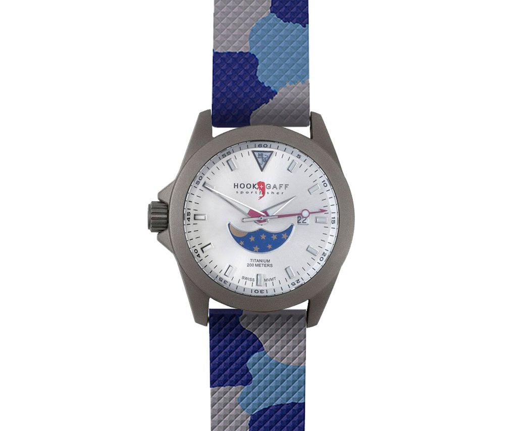 New Sportfisher Blue Dial Watch – Hook+Gaff