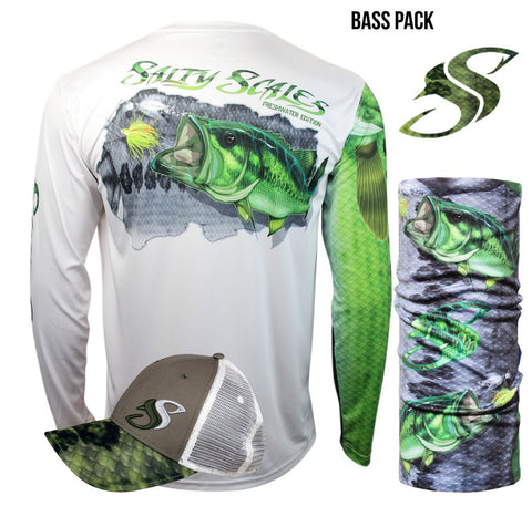 Largemouth Bass Long Sleeve Scale Sun-Shield Gift Pack